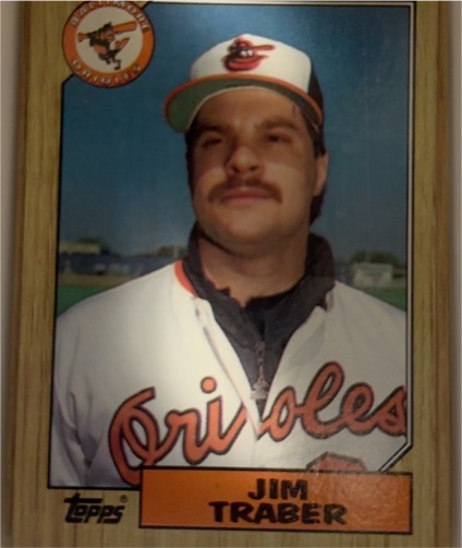 1987 Topps #484 Jim Traber — front