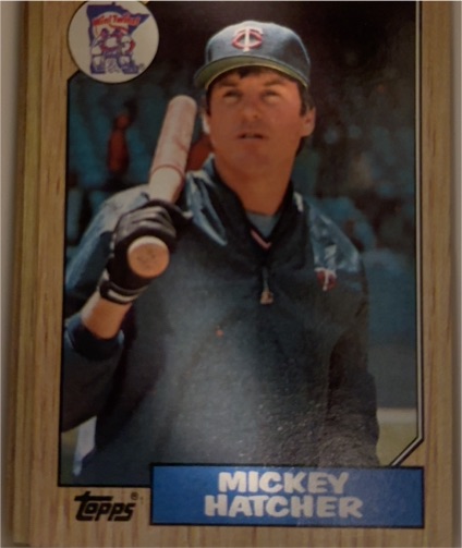 1987 Topps #504 Mickey Hatcher — front