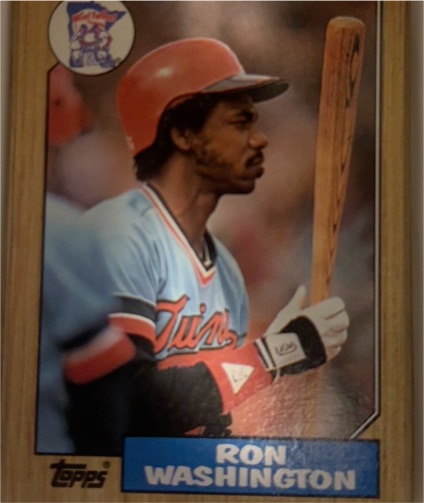 1987 Topps #169 Ron Washington — front