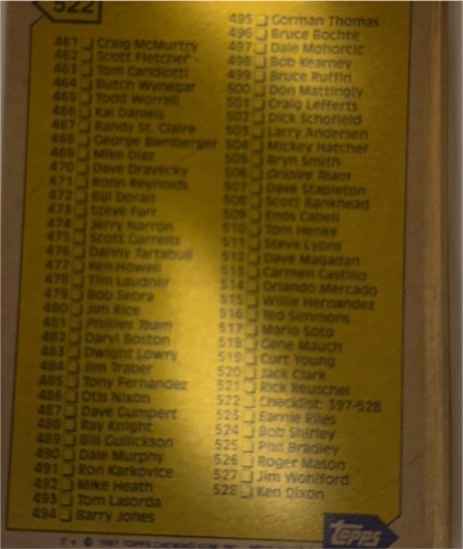 1975 Topps Football #31 Checklist — front