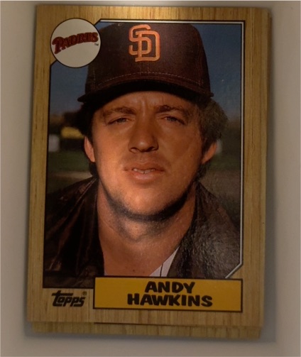 1987 Topps #183 Andy Hawkins — front