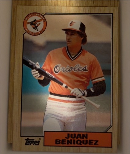 1987 Topps #688 Juan Beniquez — front