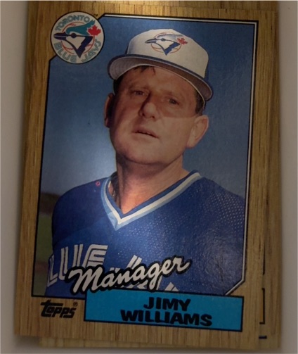1987 Topps #786 Jimy Williams Toronto Blue Jays — front