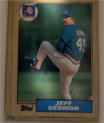 1987 Topps #373 Jeff Dedmon Atlanta Braves — front