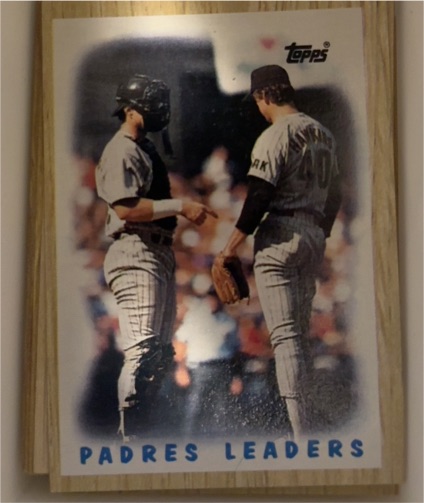 1987 Topps #81 Padres Leaders Terry Kennedy and Andy Hawkins — front