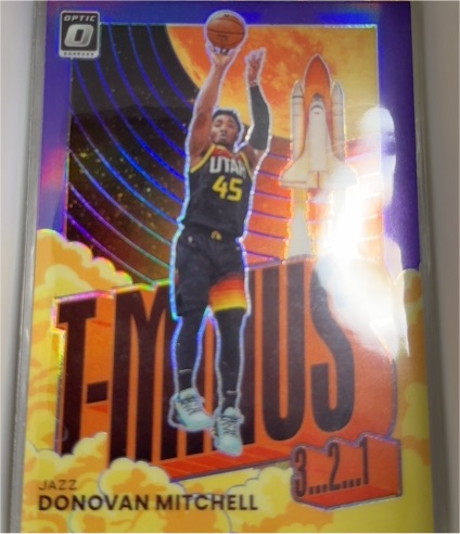 2021-22 Donruss Optic #5 Donovan Mitchell T-Minus 3...2...1 — front
