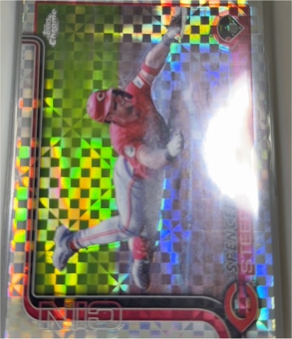 2025 Topps Chrome #174 Spencer Steer — front