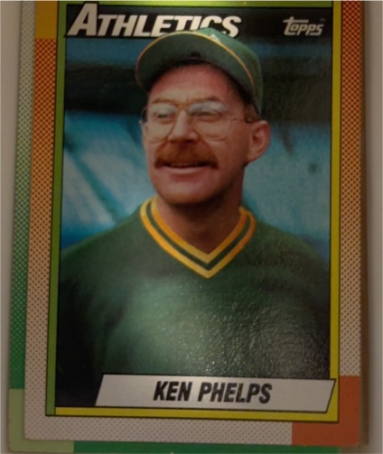 1990 Topps #411 Ken Phelps — front