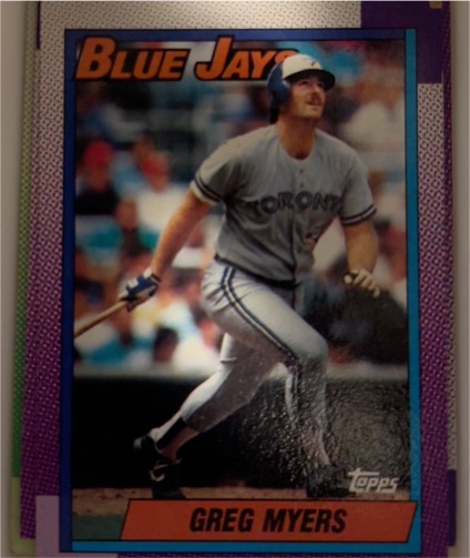 1990 Topps #438 Greg Myers — front