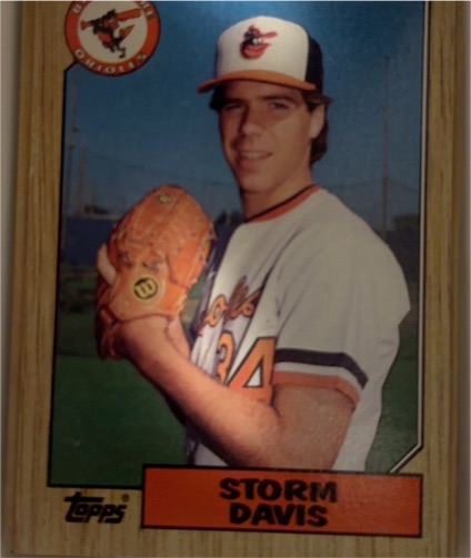 1987 Topps #349 Storm Davis — front