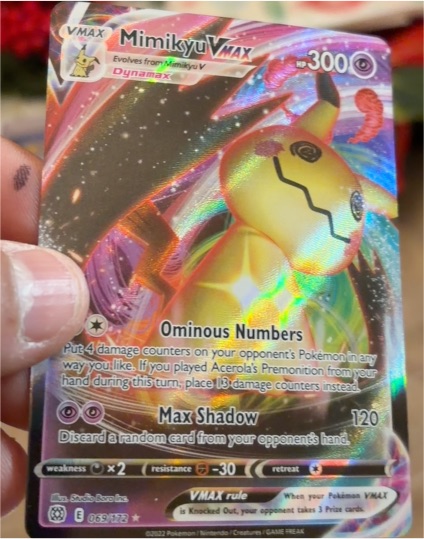 2022 Pokemon Brilliant Stars #069 Mimikyu VMAX — front