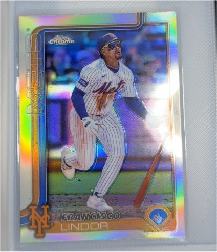 2025 Topps Chrome #170 Francisco Lindor — front