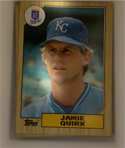 1987 Topps #354 Jamie Quirk — front