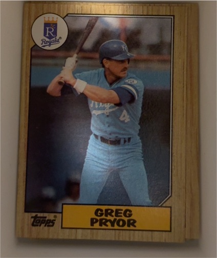 1987 Topps #761 Greg Pryor — front