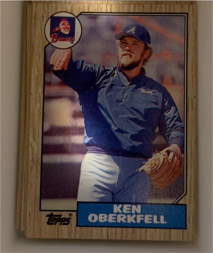1987 Topps #627 Ken Oberkfell — front
