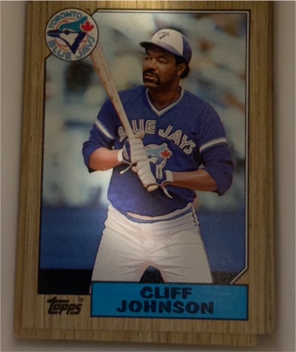 1987 Topps #663 Cliff Johnson — front