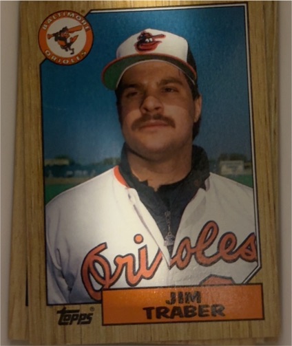 1987 Topps #484 Jim Traber — front