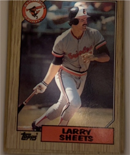 1987 Topps #552 Larry Sheets — front