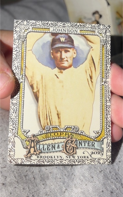 2025 Topps Allen & Ginter #332 Walter Johnson — front