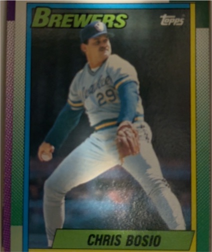 1990 Topps #597 Chris Bosio — front