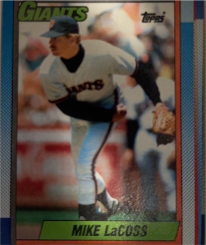 1990 Topps #53 Mike LaCoss — front