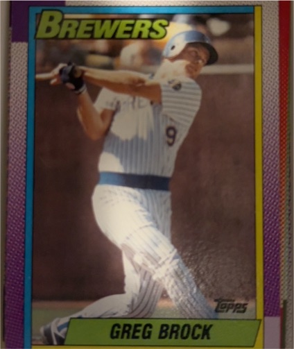 1990 Topps #139 Greg Brock — front