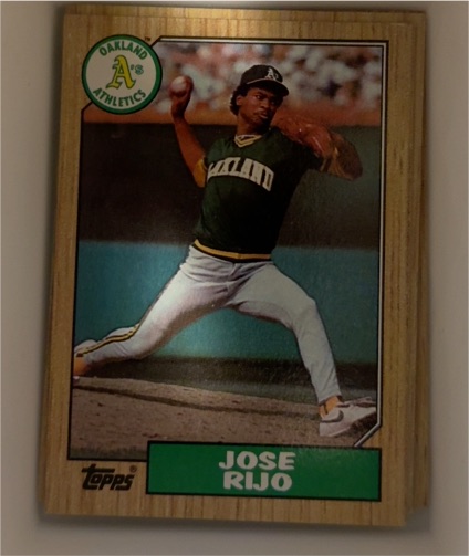 1987 Topps #34 Jose Rijo — front