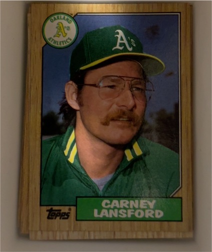 1987 Topps #678 Carney Lansford — front