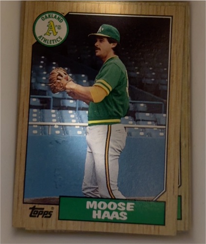 1987 Topps #413 Moose Haas — front