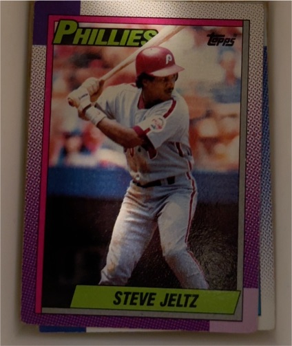 1990 Topps #607 Steve Jeltz — front