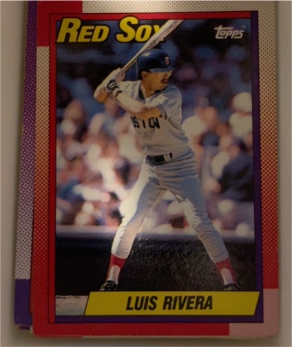1990 Topps #601 Luis Rivera Boston Red Sox — front