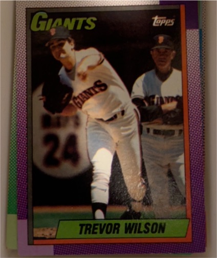 1990 Topps #408 Trevor Wilson — front