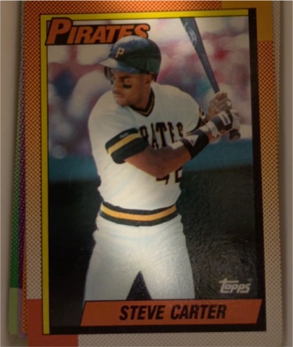 1990 Topps #482 Steve Carter — front