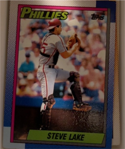 1990 Topps #183 Steve Lake — front