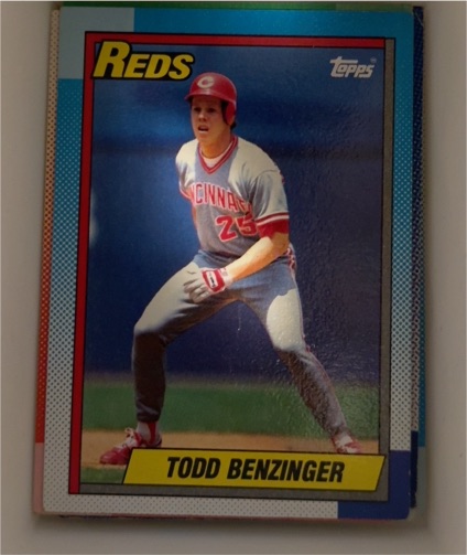 1990 Topps #25 Todd Benzinger — front
