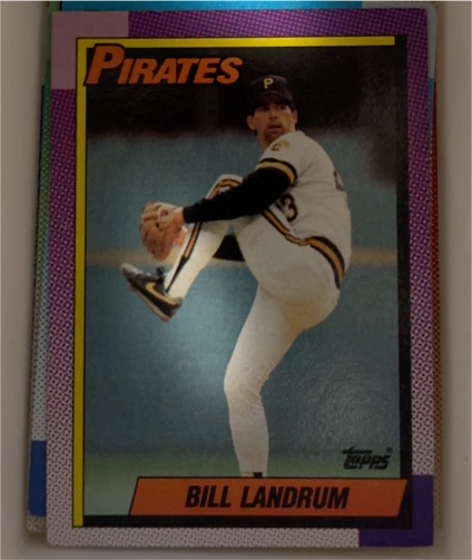 1990 Topps #425 Bill Landrum — front