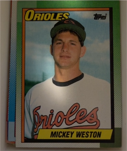 1990 Topps #377 Mickey Weston — front