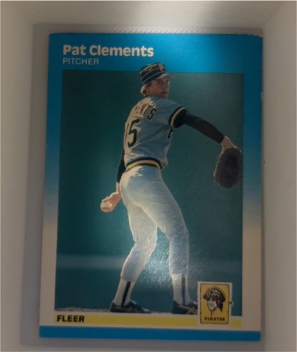 1987 Fleer #608 Pat Clements — front