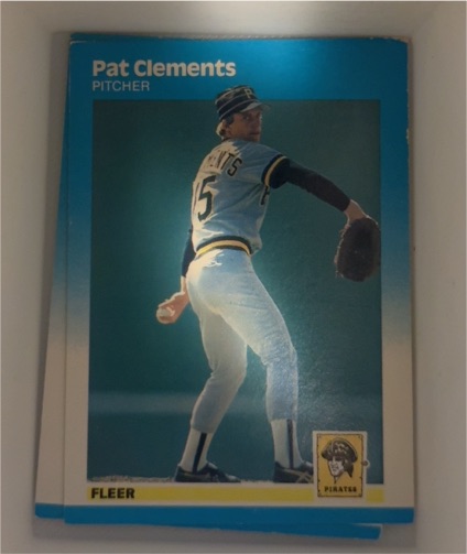 1987 Fleer #608 Pat Clements — front