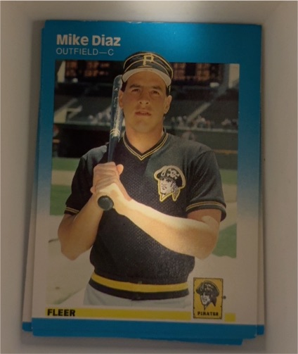 1987 Fleer #609 Mike Diaz — front
