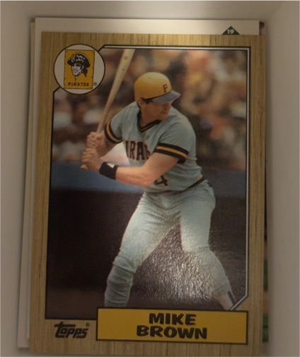 1987 Topps #19 Mike Brown — front