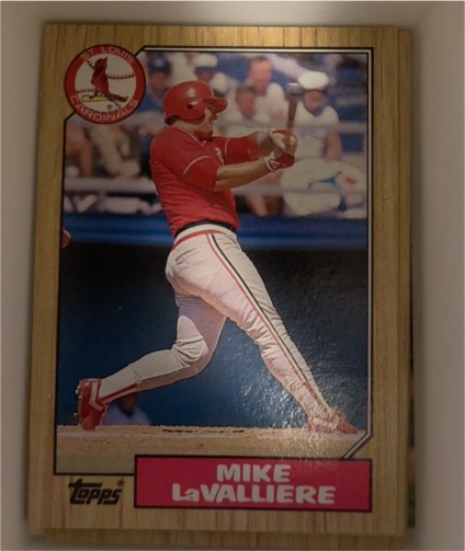 1987 Topps #162 Mike LaValliere — front