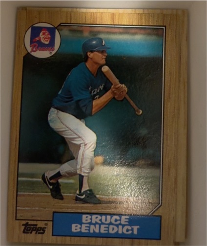 1987 Topps #186 Bruce Benedict — front