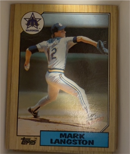 1987 Topps #12 Mark Langston — front