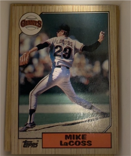 1987 Topps #151 Mike LaCoss — front