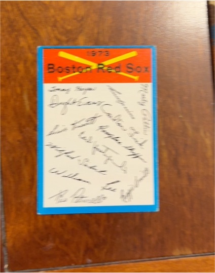 1974 Topps #NNO Boston Red Sox Team Checklist — front