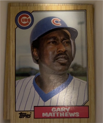 1987 Topps #390 Gary Matthews — front