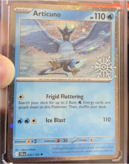 2025 Pokémon Journey Together Holiday Calendar #032 Articuno — front
