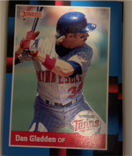 1988 Donruss #491 Dan Gladden — front