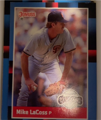 1988 Donruss #436 Mike LaCoss — front